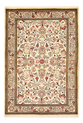 Alfombra persa - Ghom - 156 x 106 cm - crema