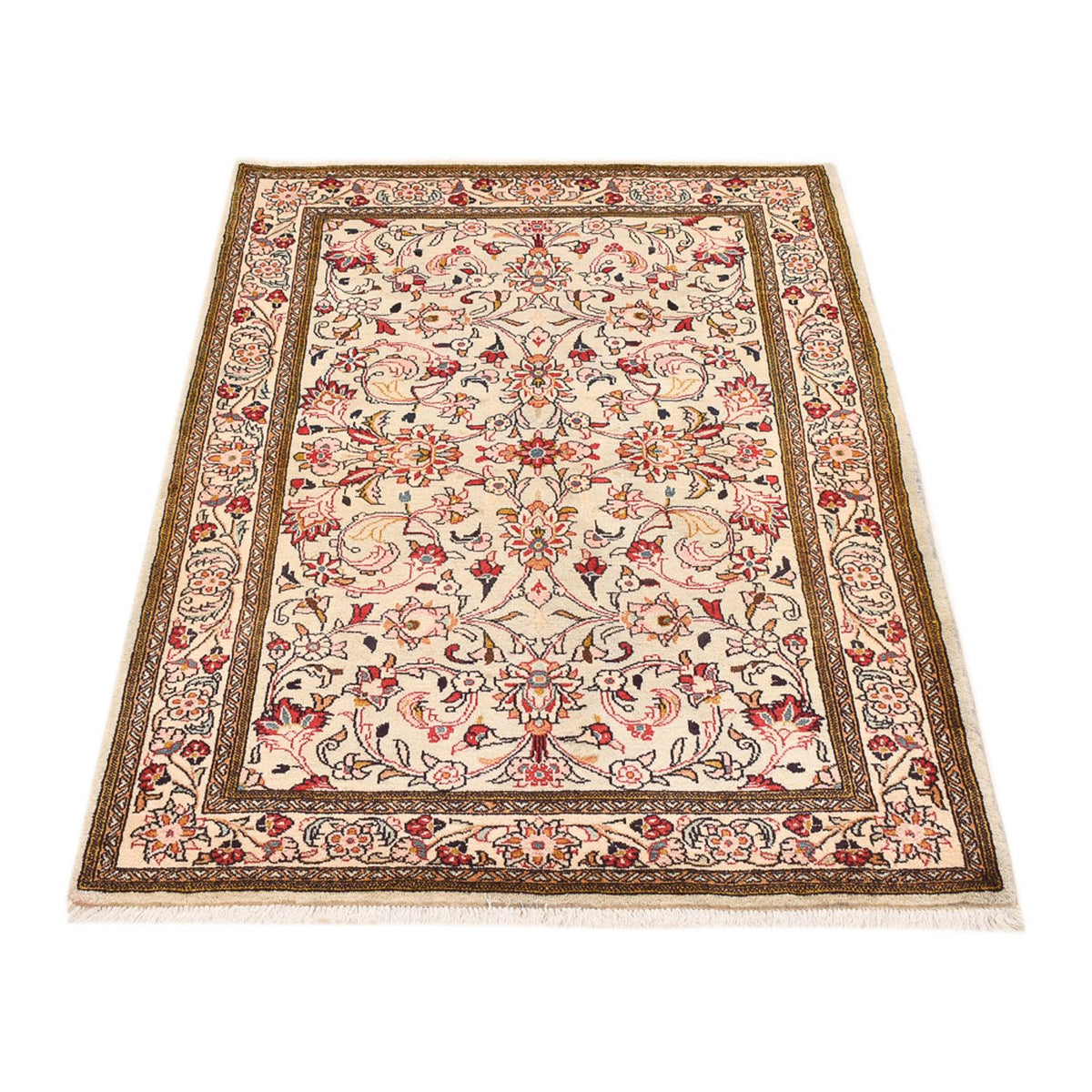 Alfombra persa - Ghom - 156 x 106 cm - crema