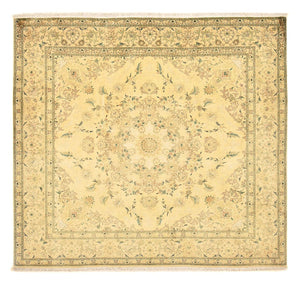 Alfombra Persa - Tabriz - Real cuadrado  - 200 x 190 cm - amarillo