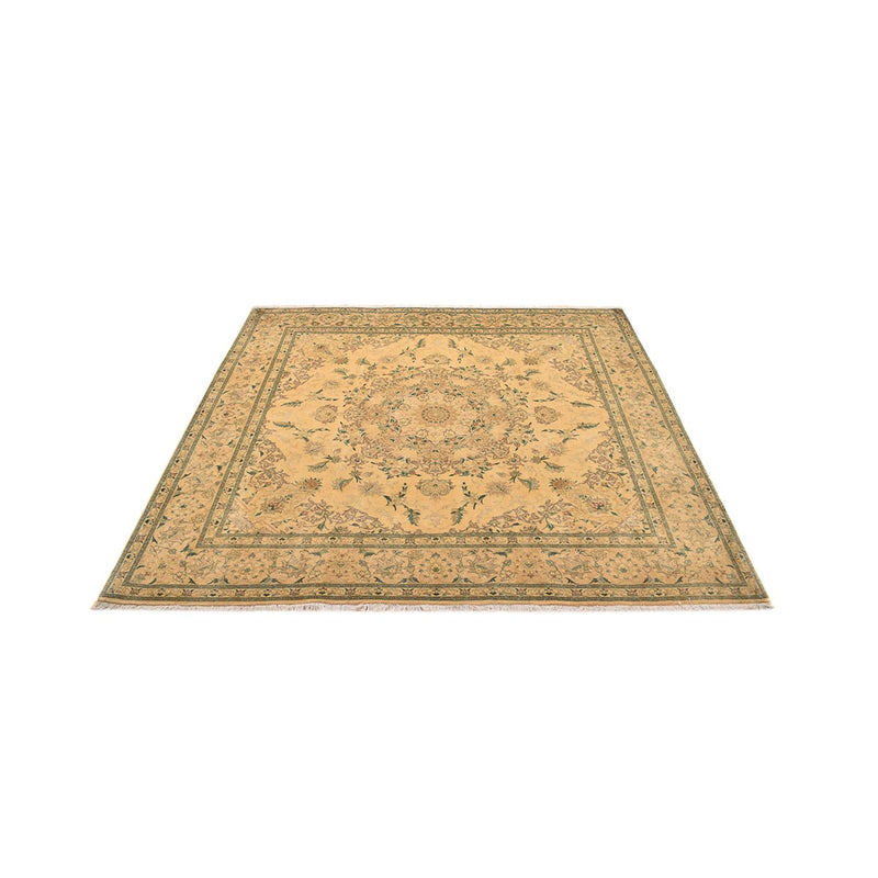 Alfombra Persa - Tabriz - Real cuadrado  - 200 x 190 cm - amarillo