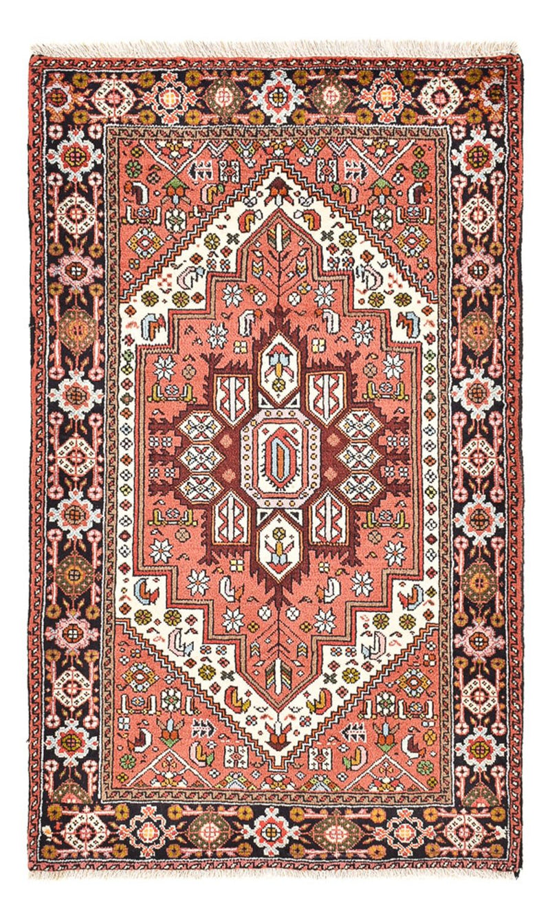 Alfombra persa - Nómada - 123 x 73 cm - rojo claro