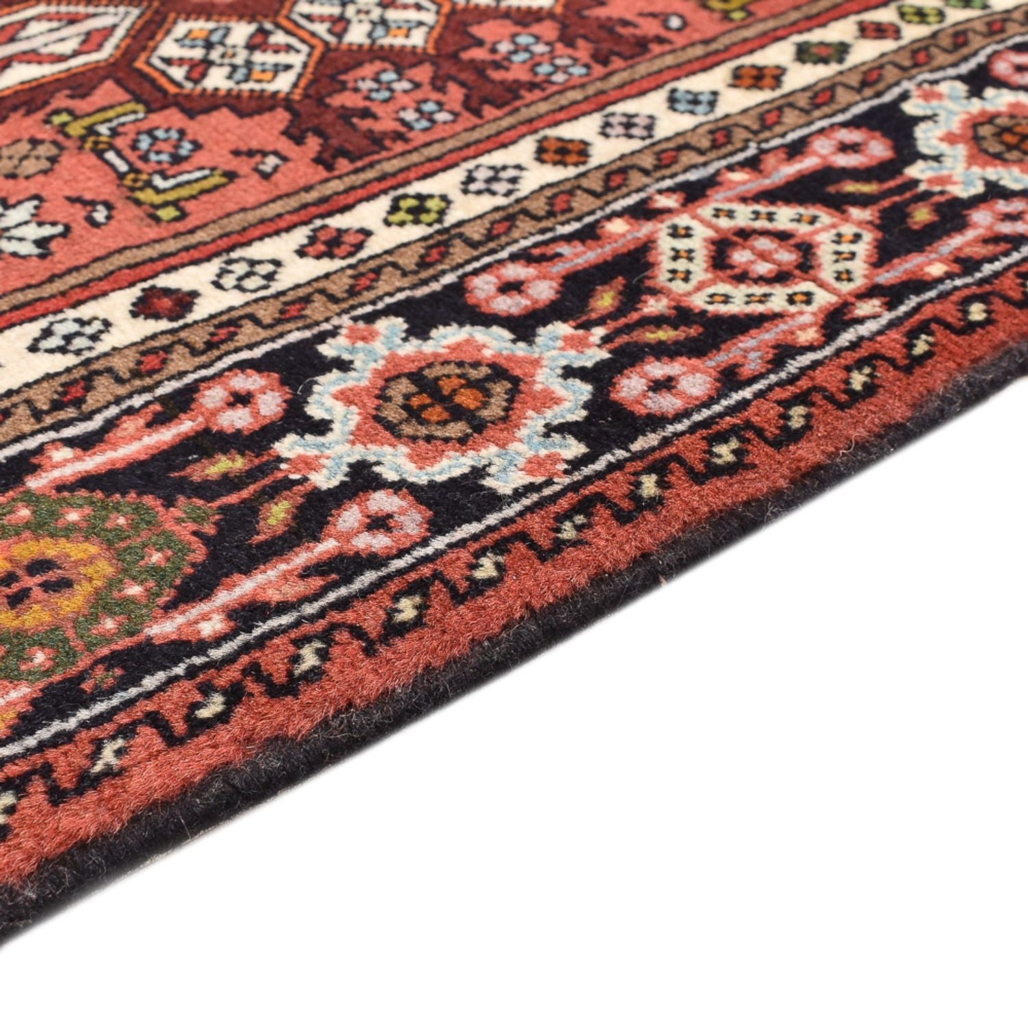 Alfombra persa - Nómada - 123 x 73 cm - rojo claro