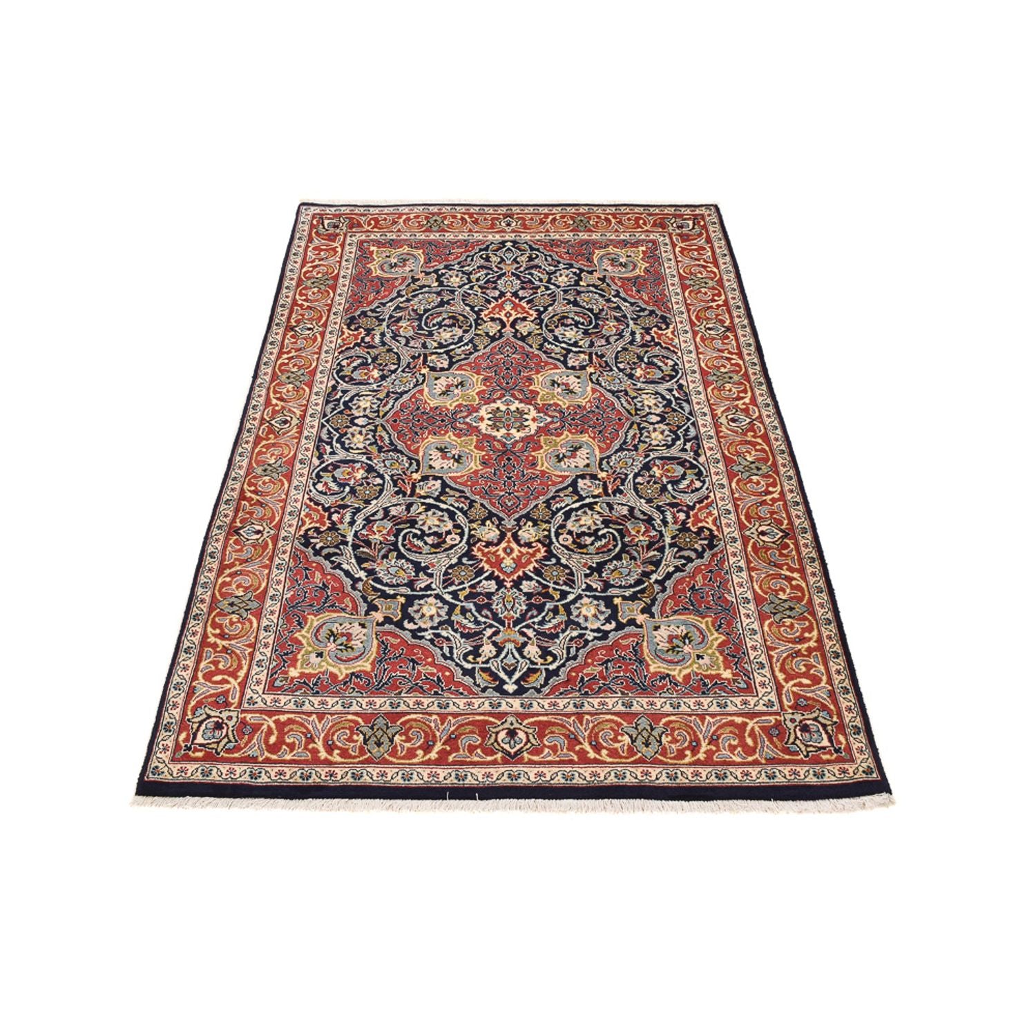 Alfombra persa - Ghom - 198 x 120 cm - multicolor