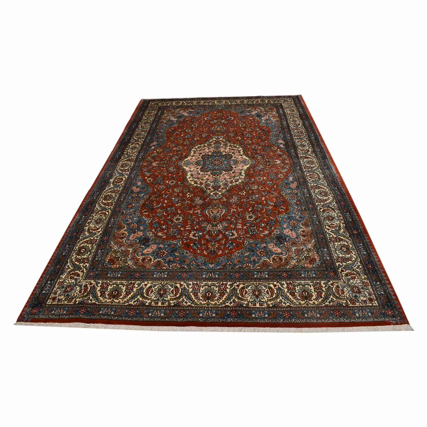 Alfombra persa - Nómada - 316 x 200 cm - rojo oscuro