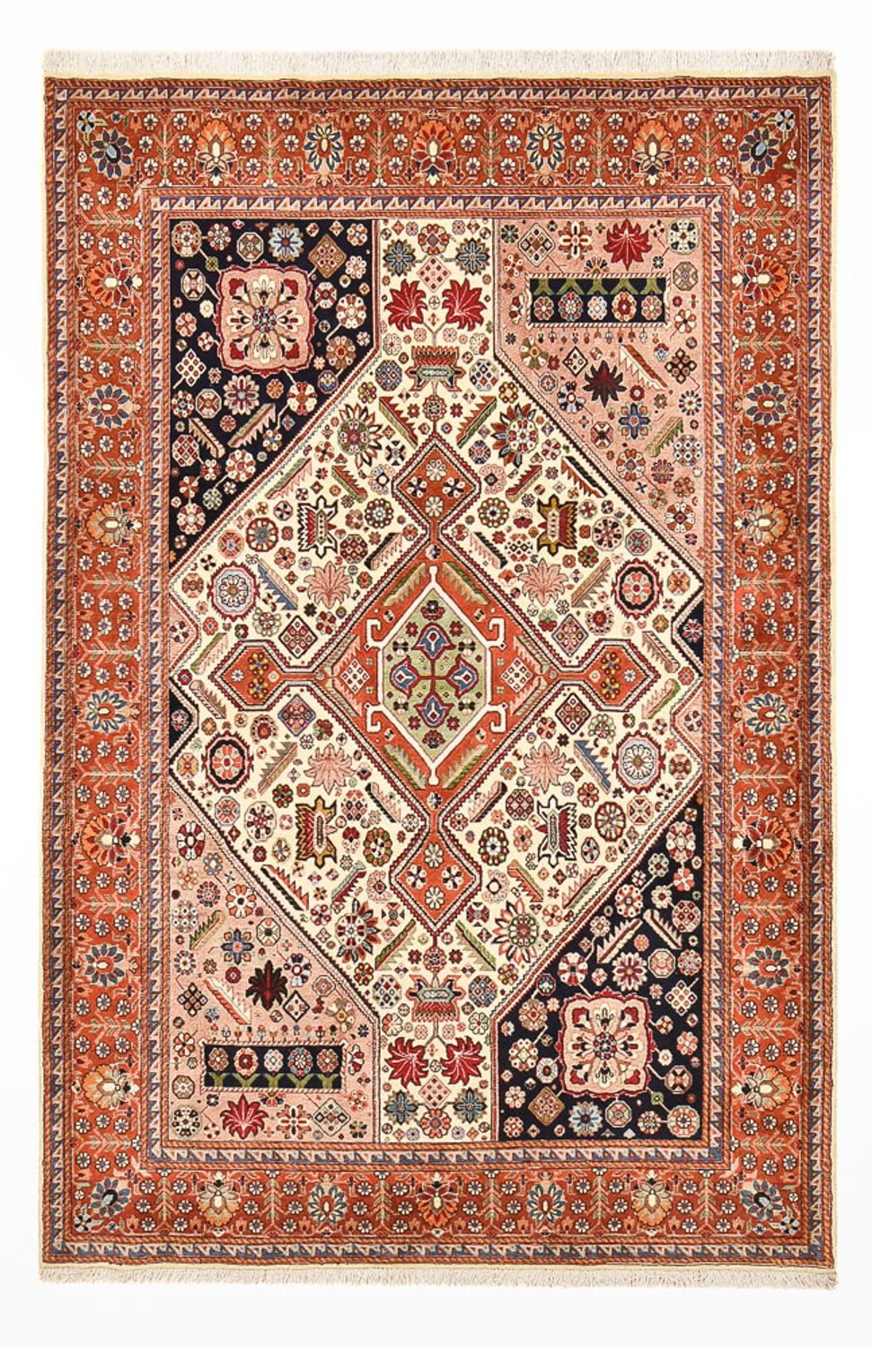 Alfombra Gabbeh - Persa Kashkuli - 218 x 142 cm - multicolor