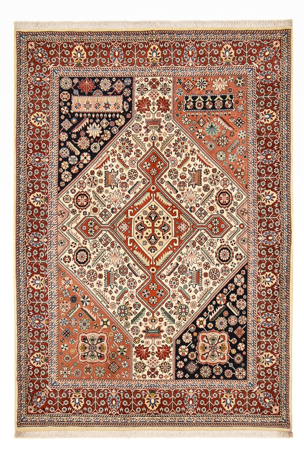 Alfombra Gabbeh - Persa Kashkuli - 215 x 146 cm - multicolor