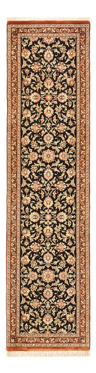 Alfombra de pasillo Alfombra Persa - Ghom - Royal - 205 x 52 cm - beige oscuro