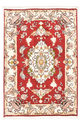Alfombra Persa - Tabriz - Real - 90 x 58 cm - rojo