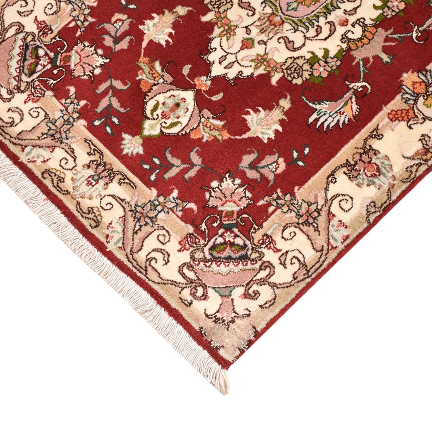 Alfombra Persa - Tabriz - Real - 90 x 58 cm - rojo
