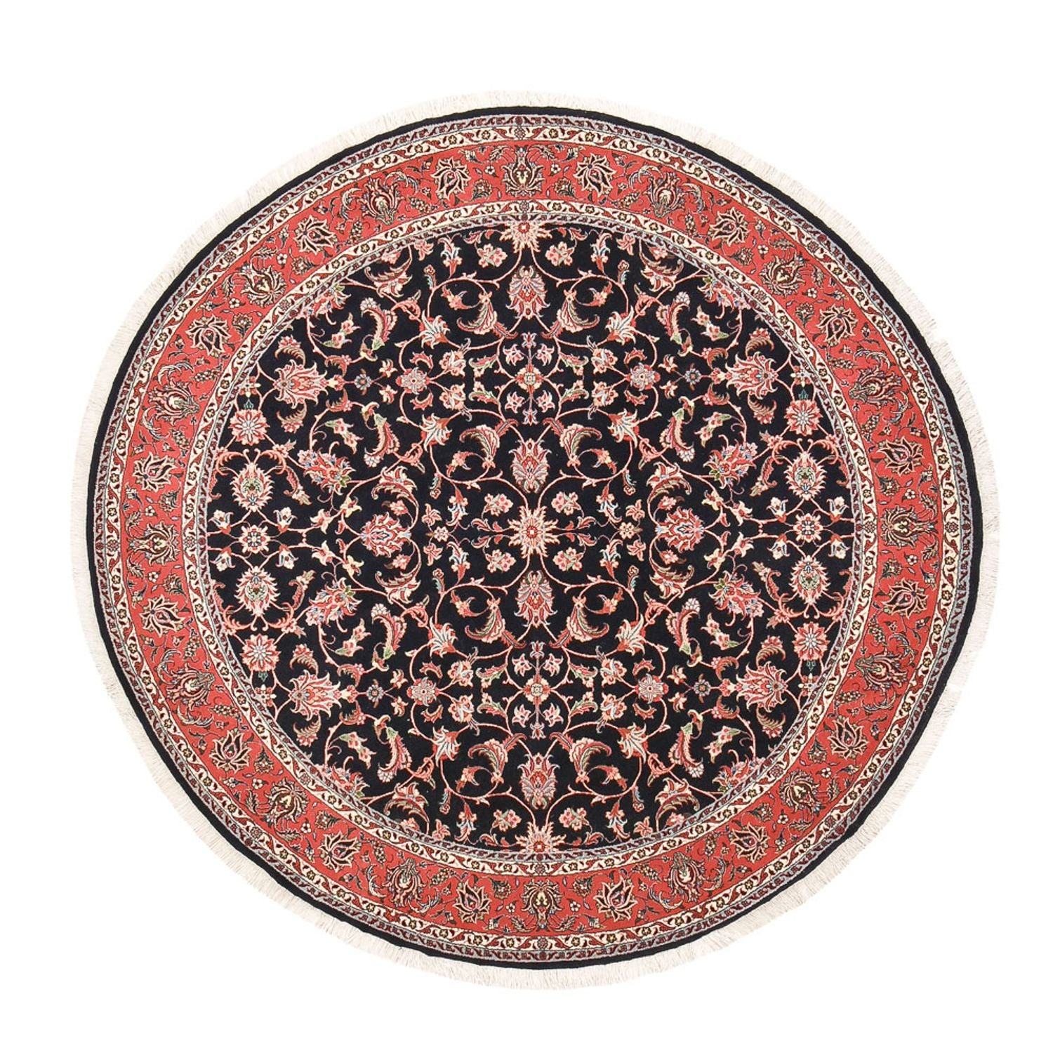 Alfombra persa - Bidjar redondo  - 200 x 200 cm - rojo oscuro
