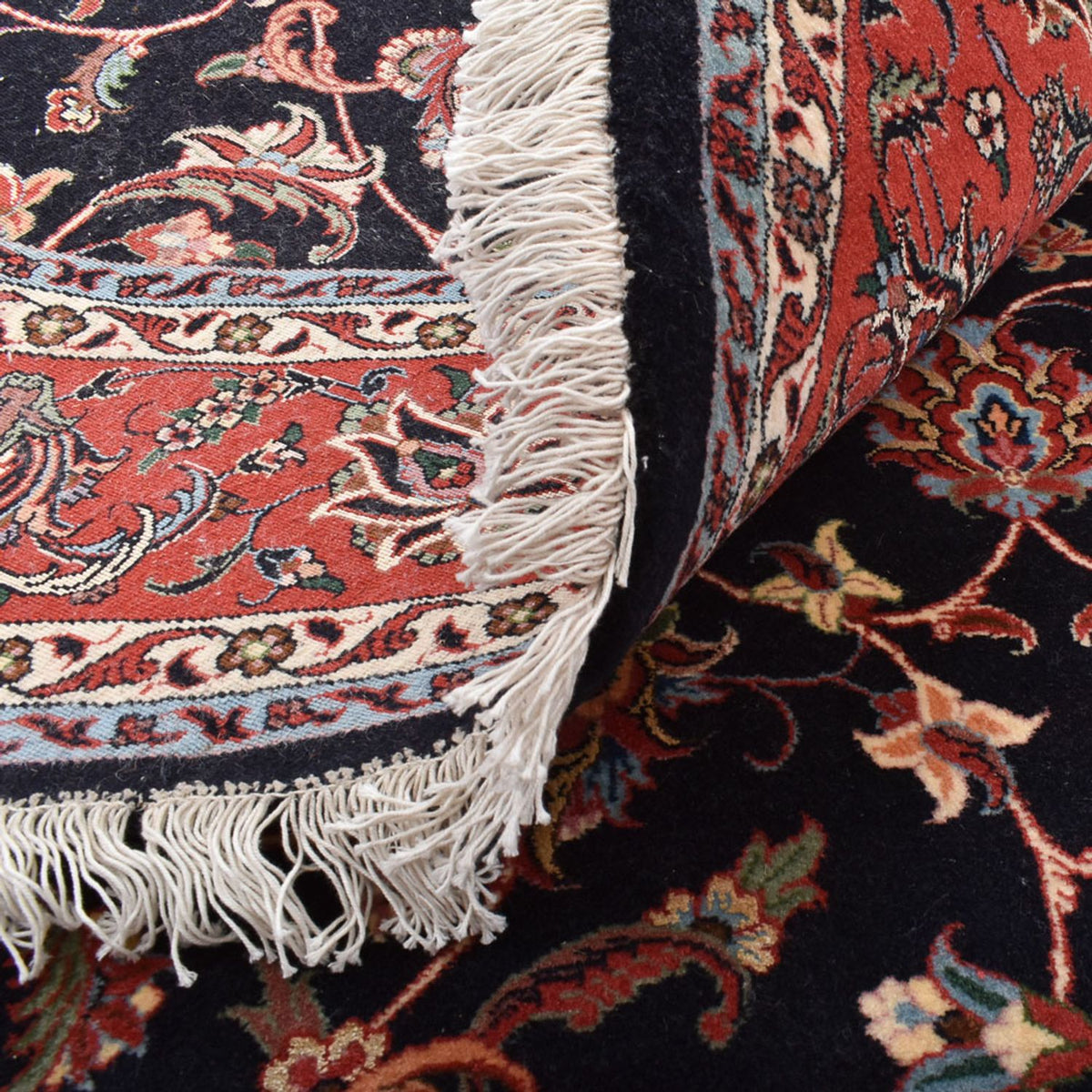 Alfombra persa - Bidjar redondo  - 200 x 200 cm - rojo oscuro