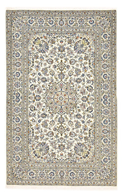 Alfombra persa - Keshan - 220 x 140 cm - gris claro