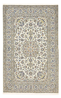 Alfombra persa - Keshan - 220 x 140 cm - gris claro