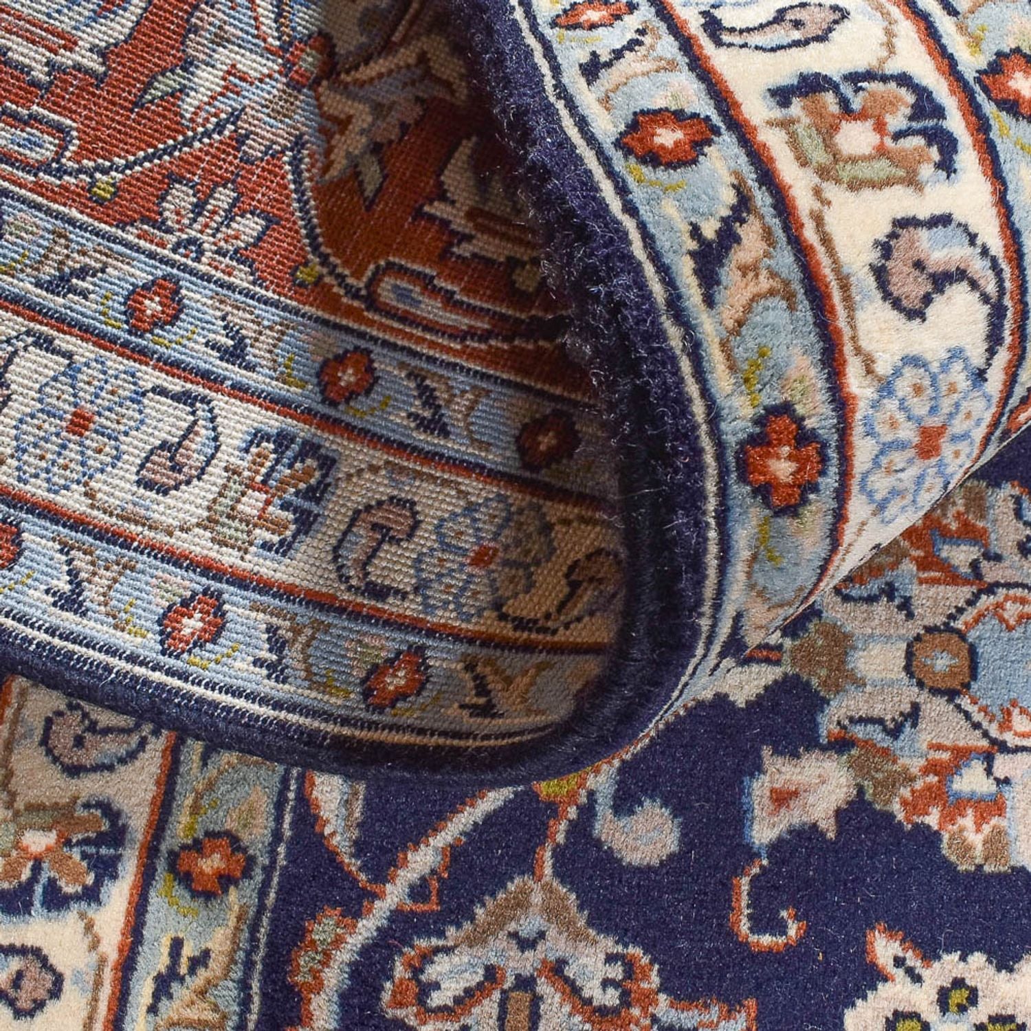 Alfombra persa - Clásica - 345 x 246 cm - azul oscuro