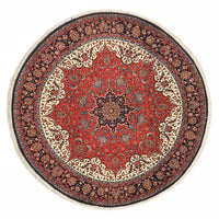 Alfombra persa - Bidjar redondo  - 150 x 150 cm - rojo