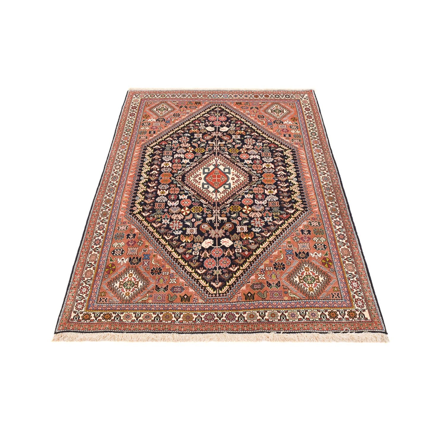 Alfombra Gabbeh - Persa Kashkuli - 207 x 130 cm - azul oscuro