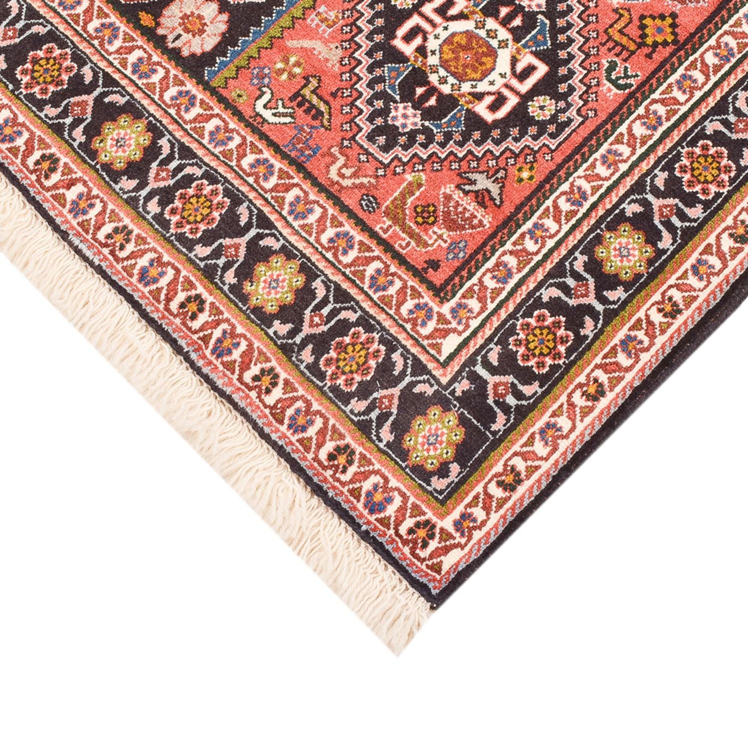 Alfombra Gabbeh - Persa Kashkuli - 158 x 110 cm - rojo claro