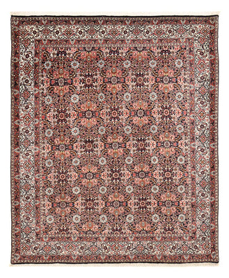 Alfombra persa - Bidjar - 247 x 204 cm - rojo oscuro