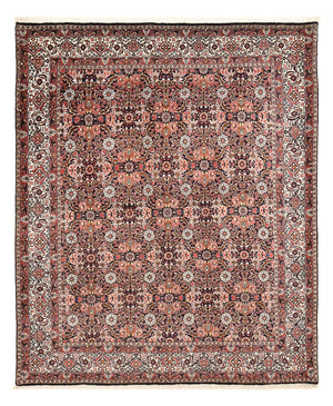 Alfombra persa - Bidjar - 247 x 204 cm - rojo oscuro