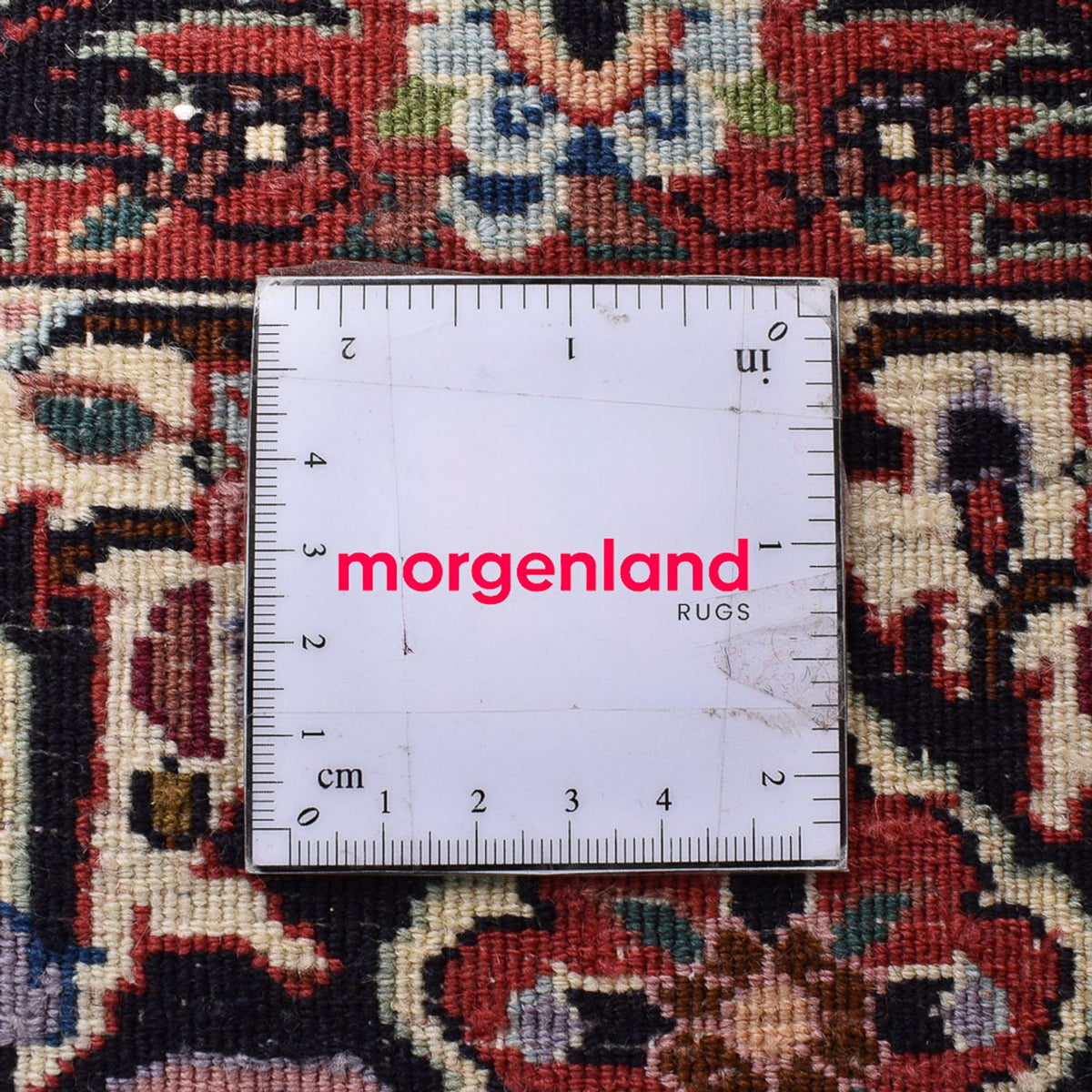 Alfombra persa - Bidjar - 247 x 204 cm - rojo oscuro