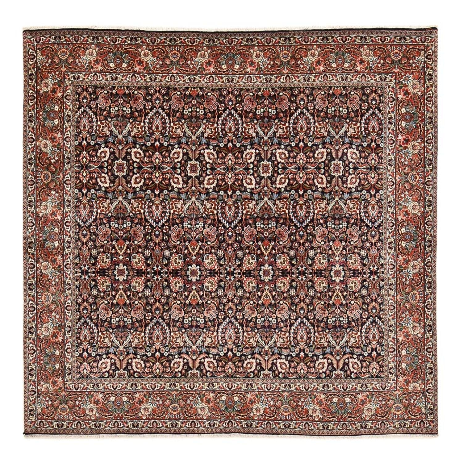 Alfombra persa - Bidjar cuadrado  - 252 x 252 cm - óxido