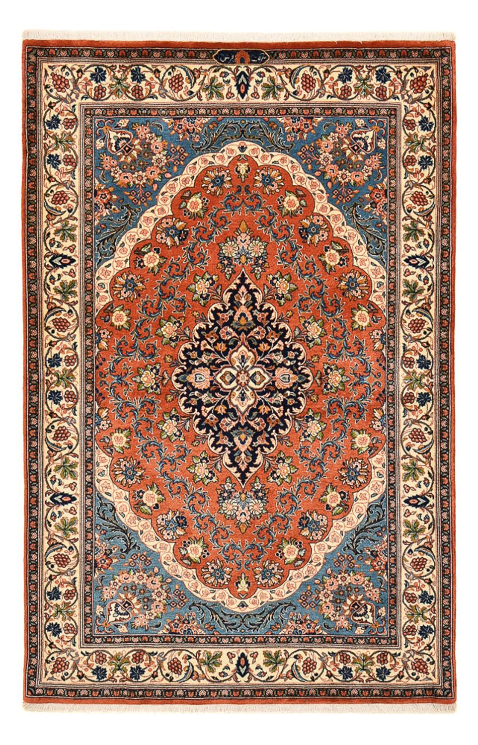 Alfombra persa - Clásica - Real - 210 x 136 cm - multicolor