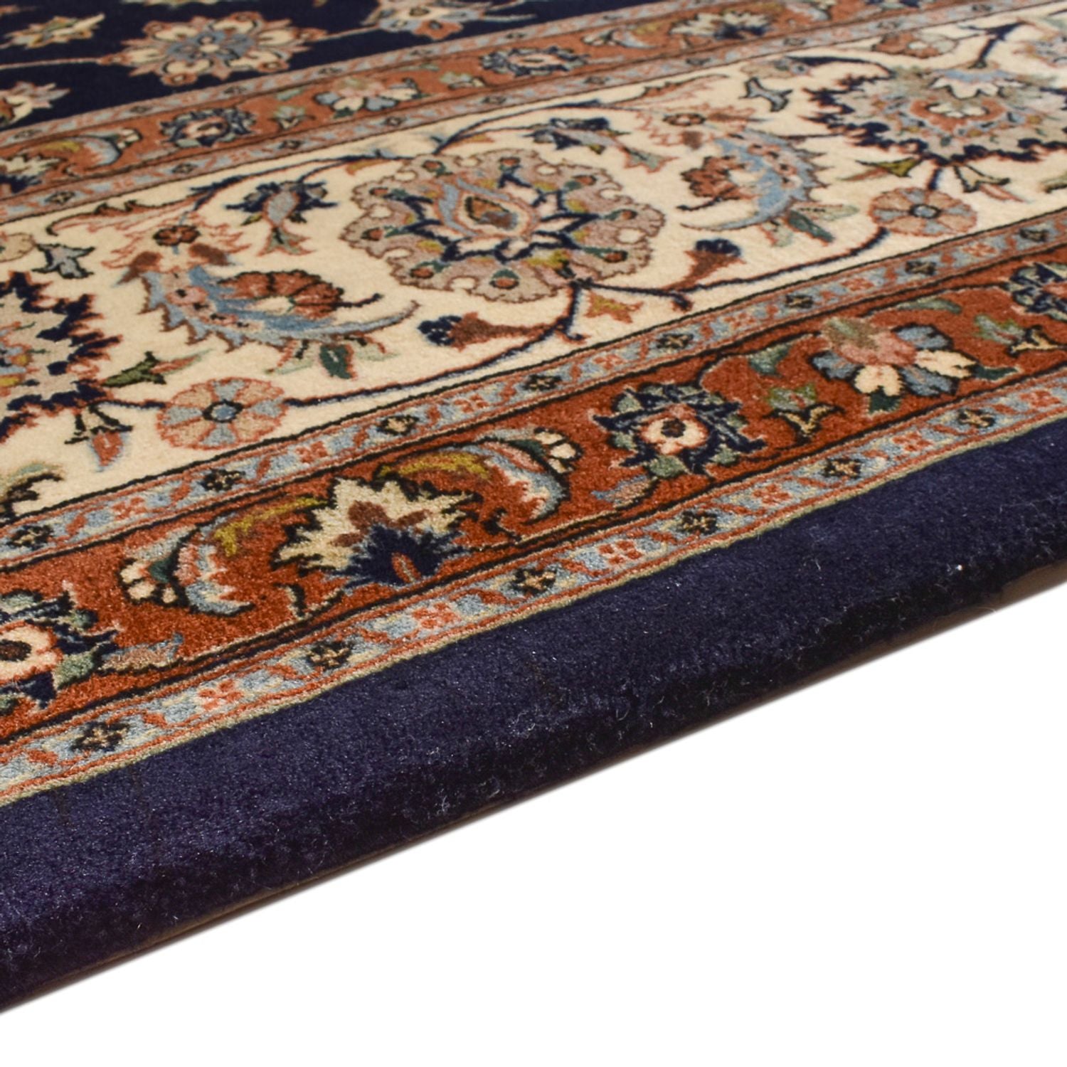 Alfombra persa - Clásica - Real - 396 x 300 cm - azul oscuro