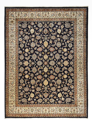 Alfombra persa - Clásica - Real - 394 x 296 cm - azul oscuro