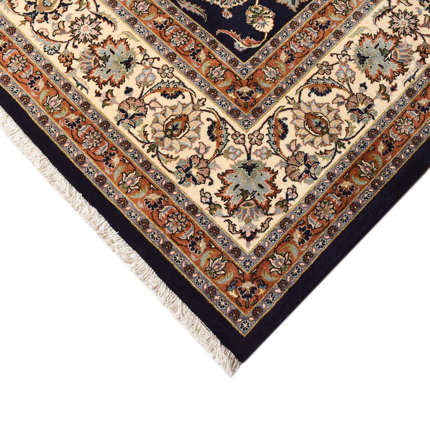 Alfombra persa - Clásica - Real - 394 x 296 cm - azul oscuro