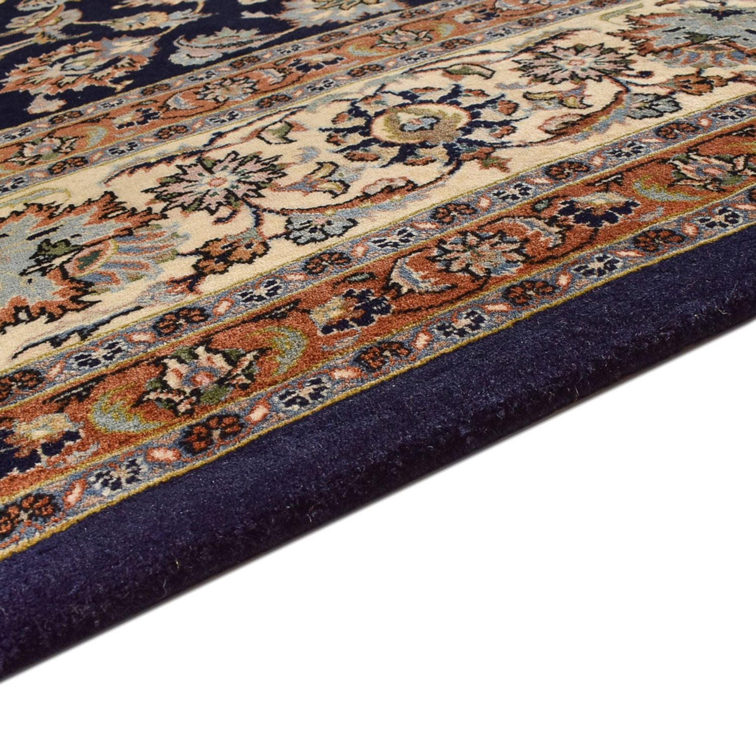 Alfombra persa - Clásica - Real - 394 x 296 cm - azul oscuro