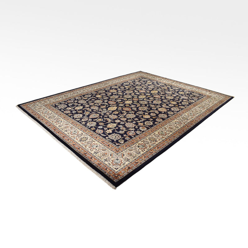 Alfombra persa - Clásica - Real - 394 x 296 cm - azul oscuro