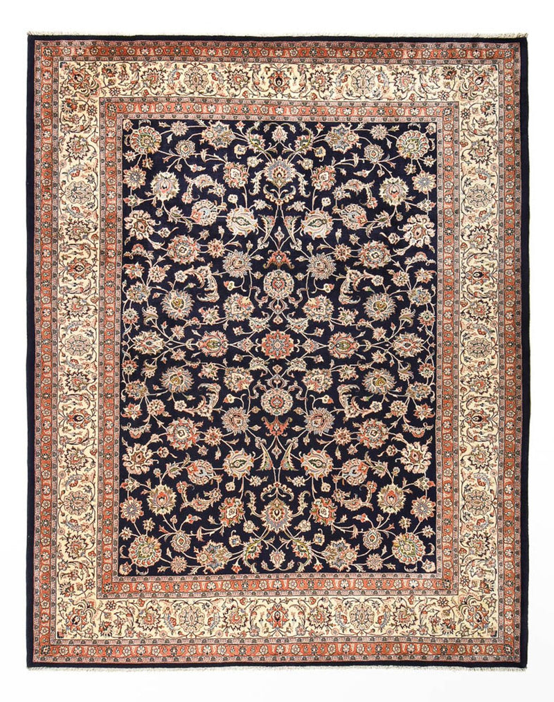 Alfombra persa - Clásica - Real - 388 x 300 cm - azul oscuro