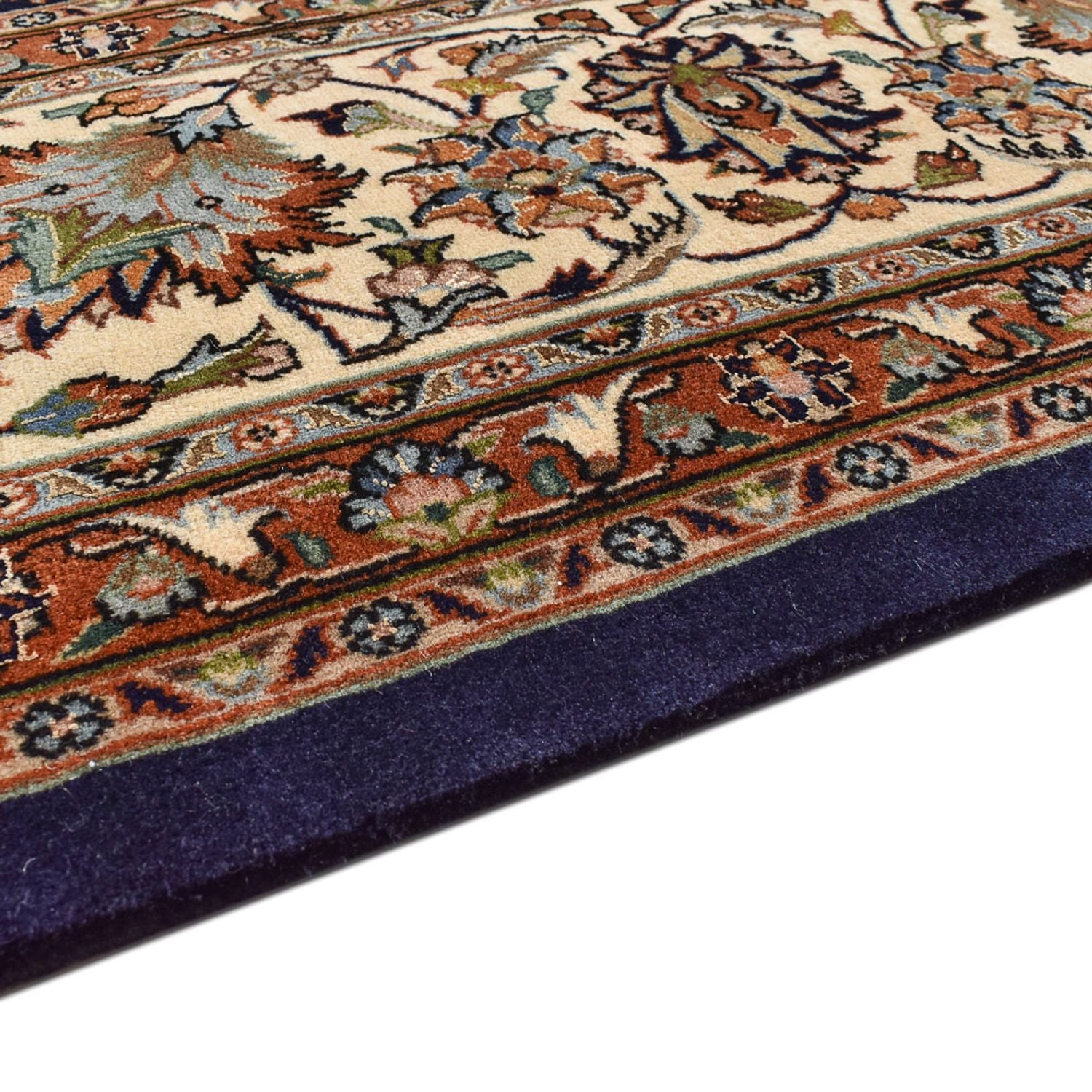 Alfombra persa - Clásica - Real - 388 x 300 cm - azul oscuro