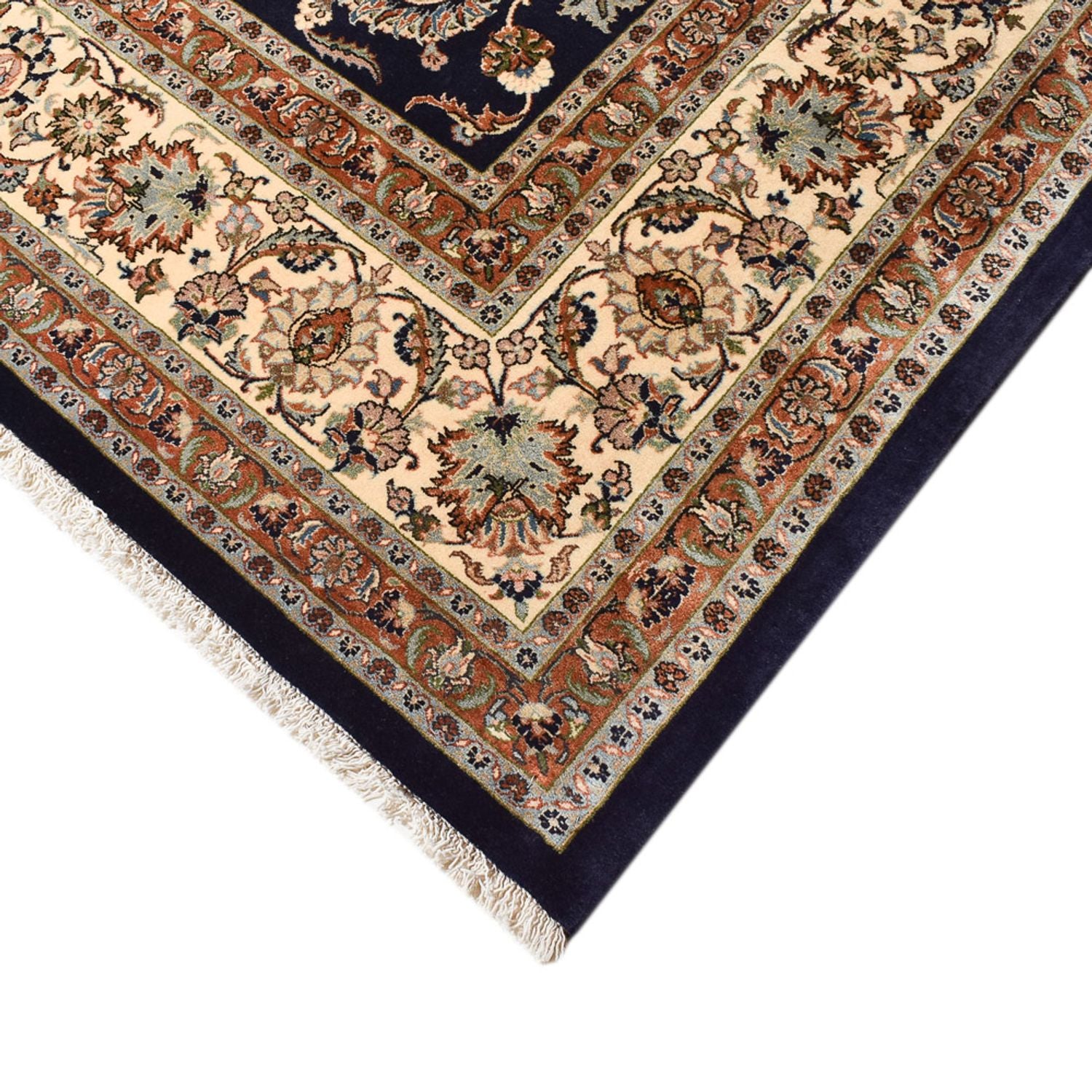 Alfombra persa - Clásica - Real - 382 x 296 cm - azul oscuro