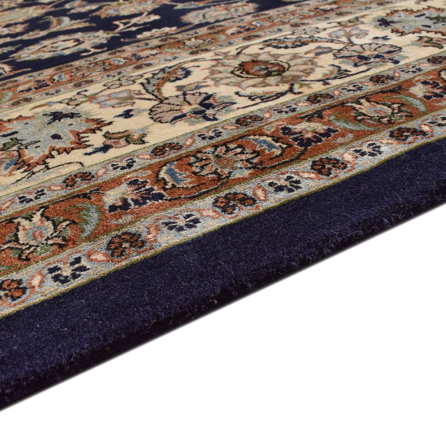Alfombra persa - Clásica - Real - 382 x 296 cm - azul oscuro