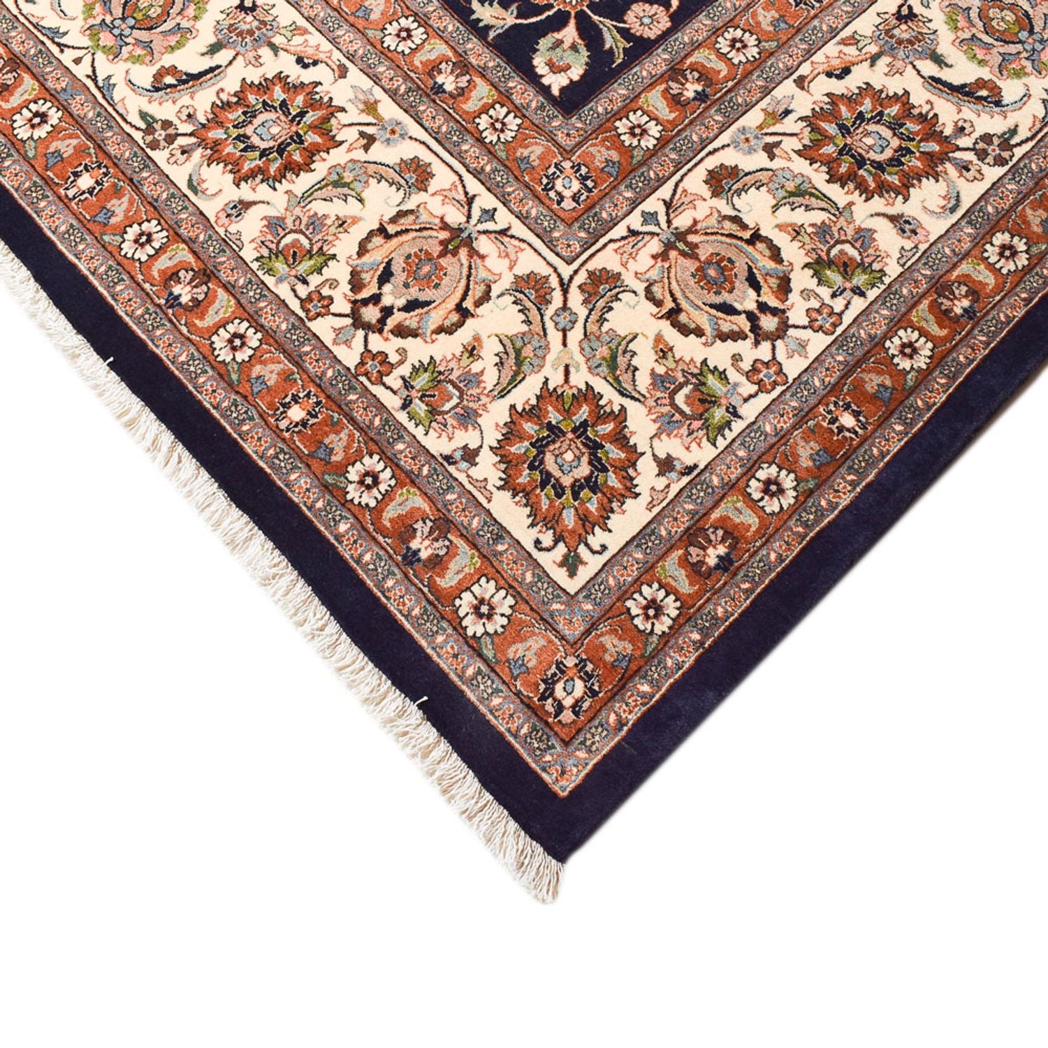 Alfombra persa - Clásica - Real - 386 x 300 cm - azul oscuro