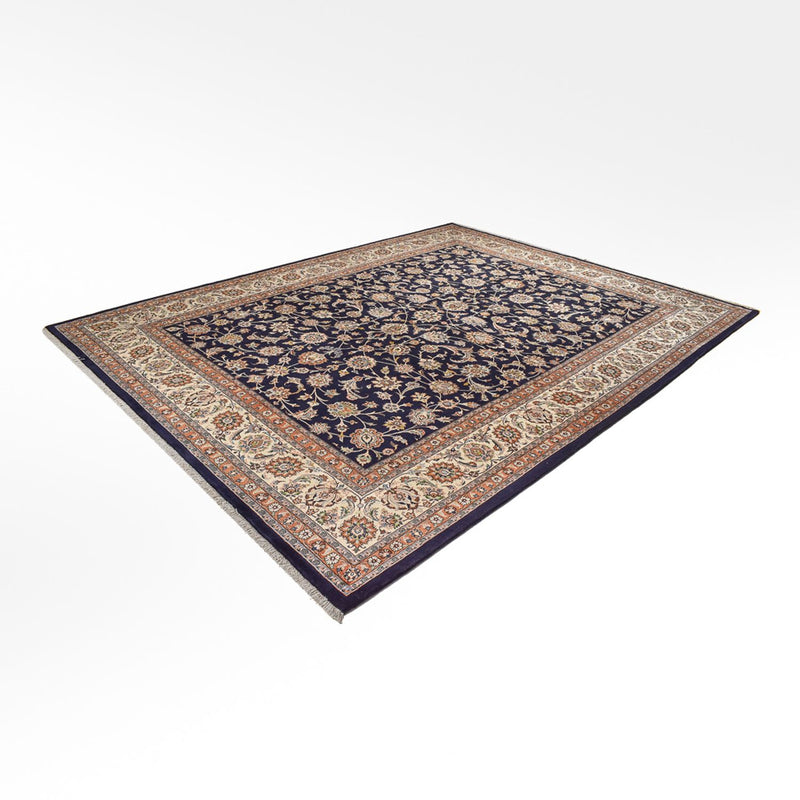 Alfombra persa - Clásica - Real - 386 x 300 cm - azul oscuro