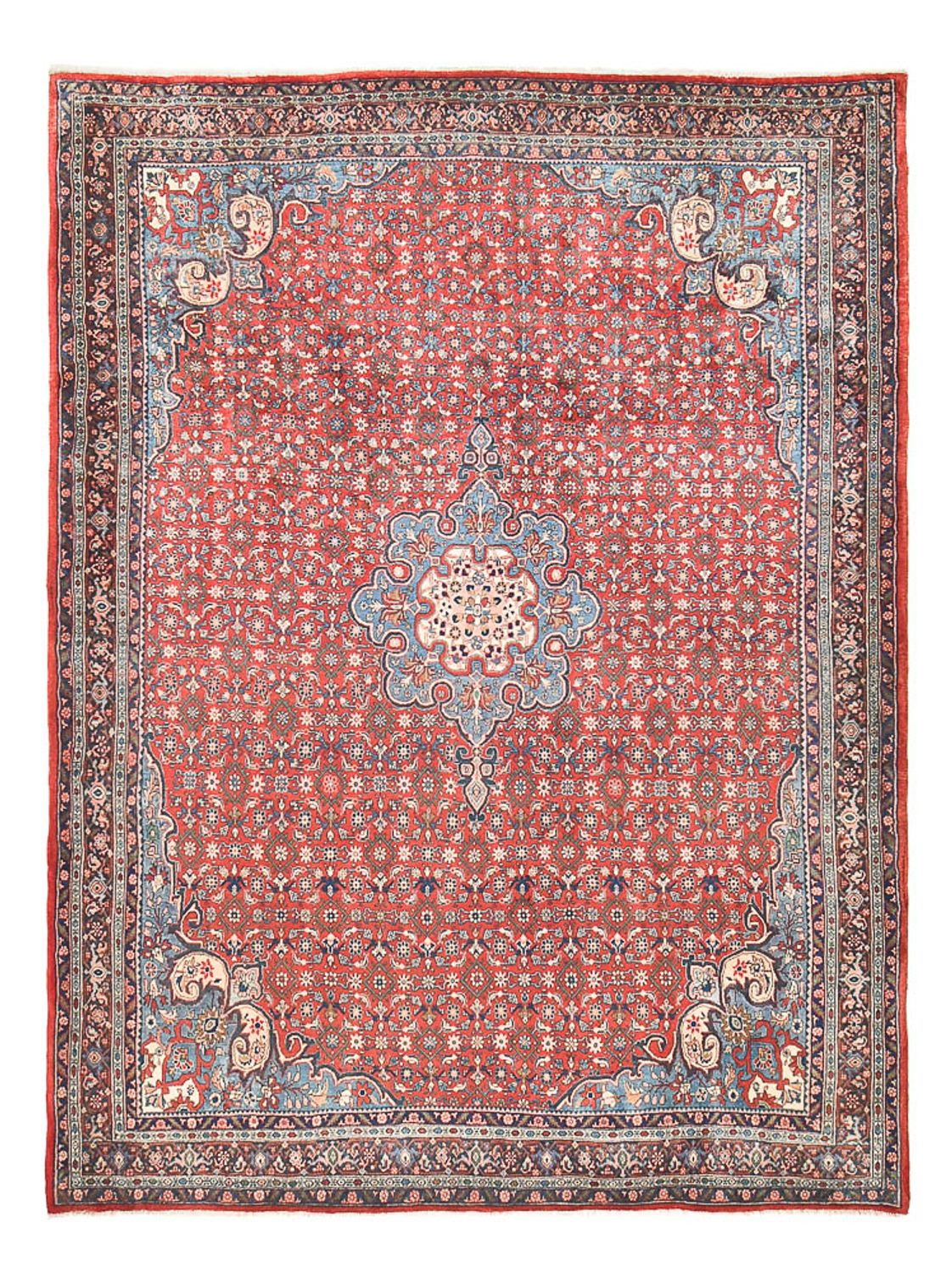 Alfombra persa - Bidjar - 300 x 221 cm - rojo claro