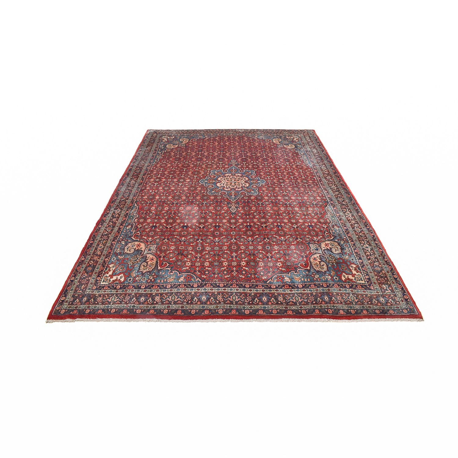 Alfombra persa - Bidjar - 300 x 221 cm - rojo claro