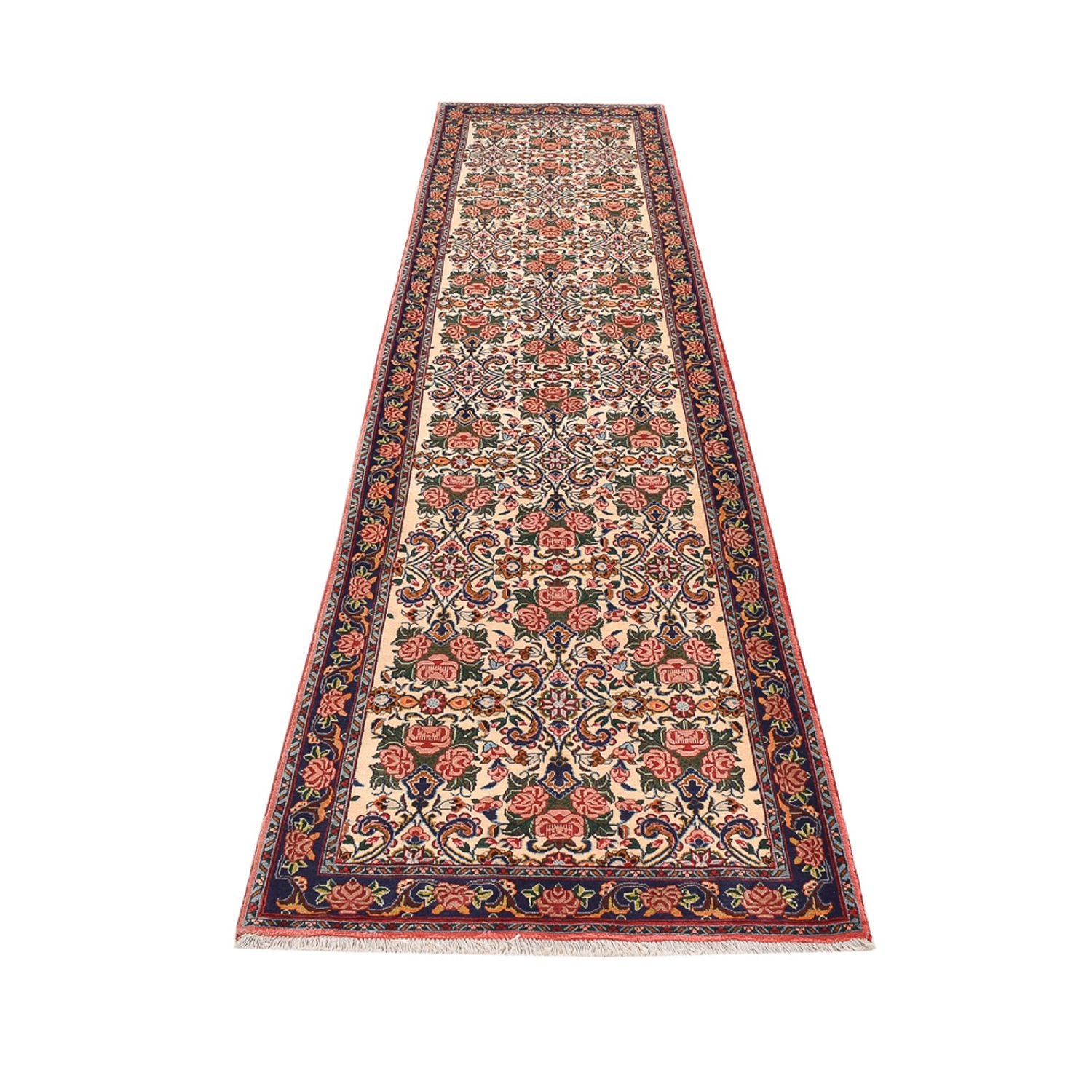Alfombra de pasillo Alfombra persa - Bidjar - 380 x 92 cm - multicolor