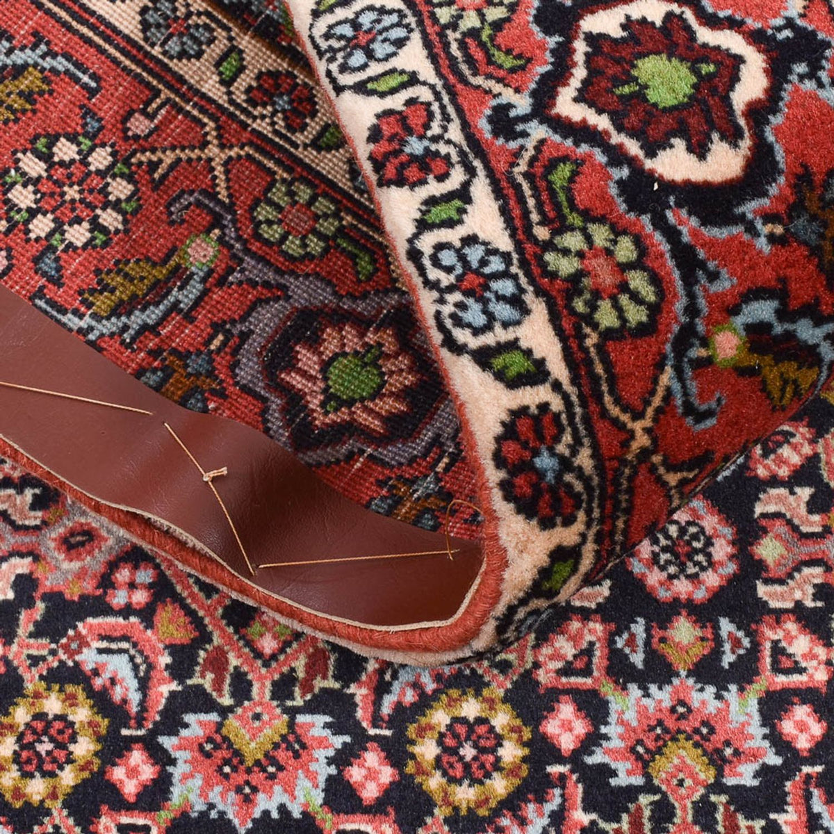 Alfombra de pasillo Alfombra persa - Bidjar - 300 x 86 cm - óxido