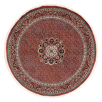 Alfombra persa - Bidjar redondo  - 150 x 150 cm - rojo oscuro