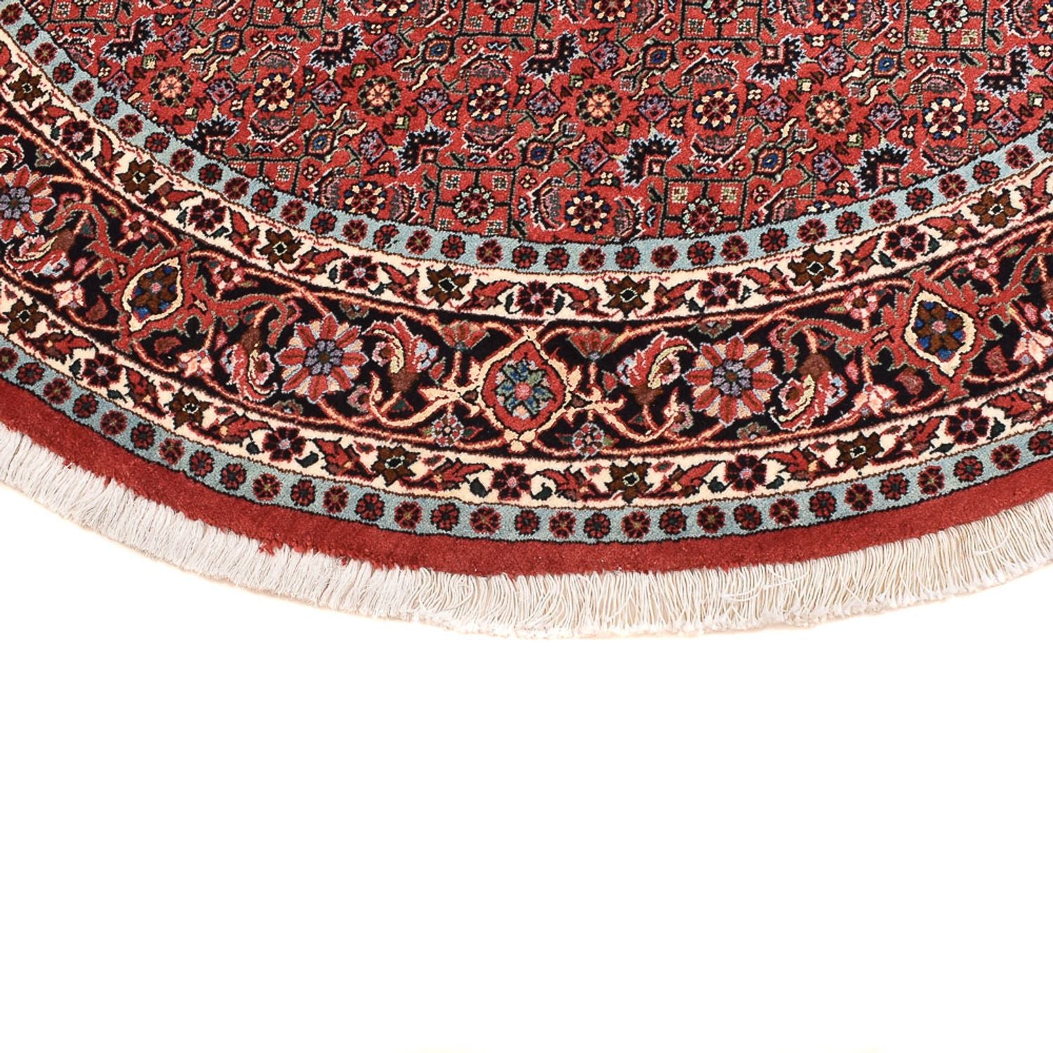 Alfombra persa - Bidjar redondo  - 150 x 150 cm - rojo oscuro