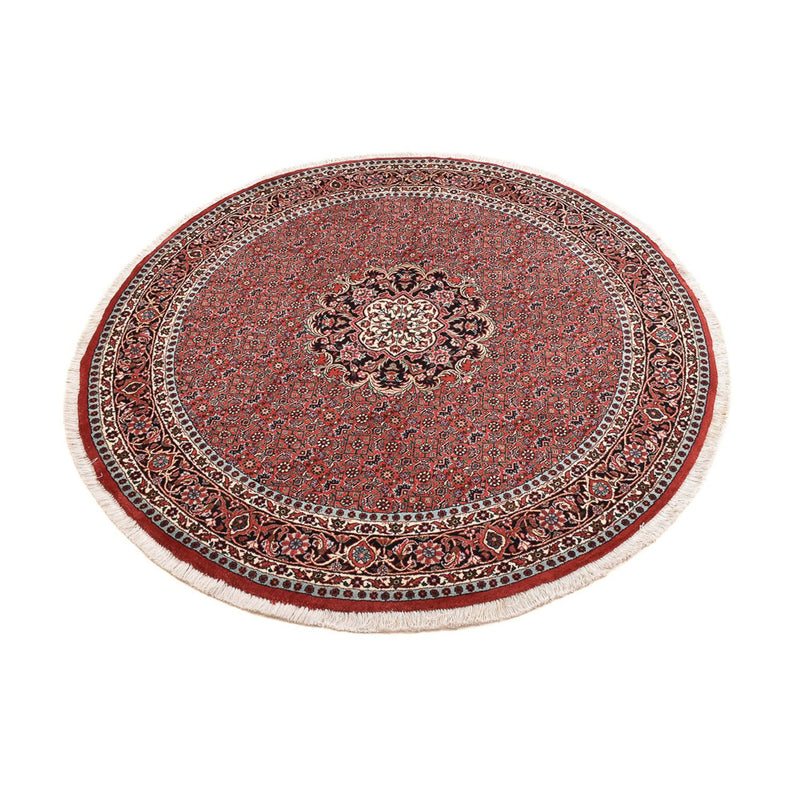 Alfombra persa - Bidjar redondo  - 150 x 150 cm - rojo oscuro