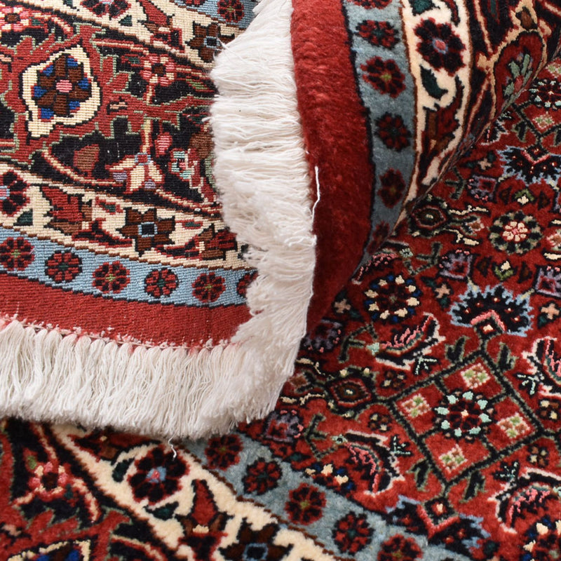 Alfombra persa - Bidjar redondo  - 150 x 150 cm - rojo oscuro