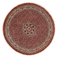 Alfombra persa - Bidjar redondo  - 170 x 170 cm - rojo oscuro