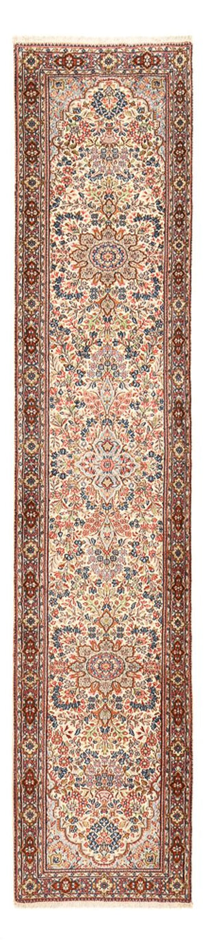 Alfombra de pasillo Alfombra persa - Real - 373 x 77 cm - beige claro