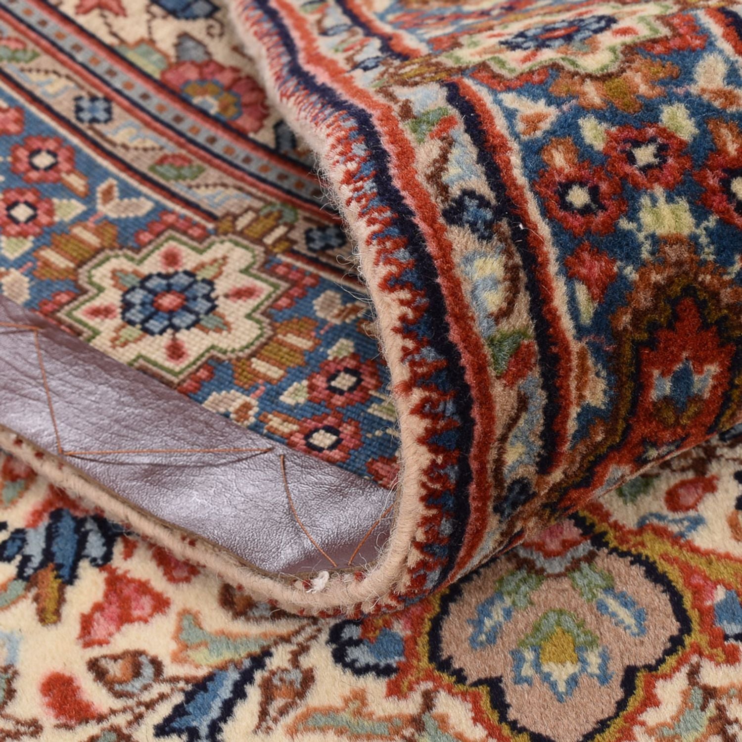 Alfombra de pasillo Alfombra persa - Real - 373 x 77 cm - beige claro