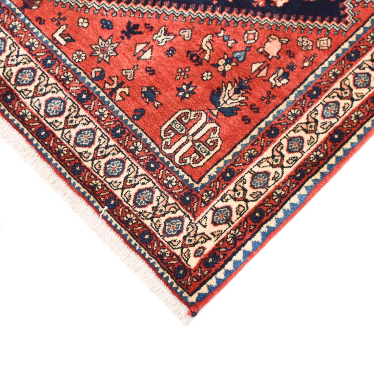 Alfombra Gabbeh - Persa Kashkuli - 150 x 103 cm - azul oscuro