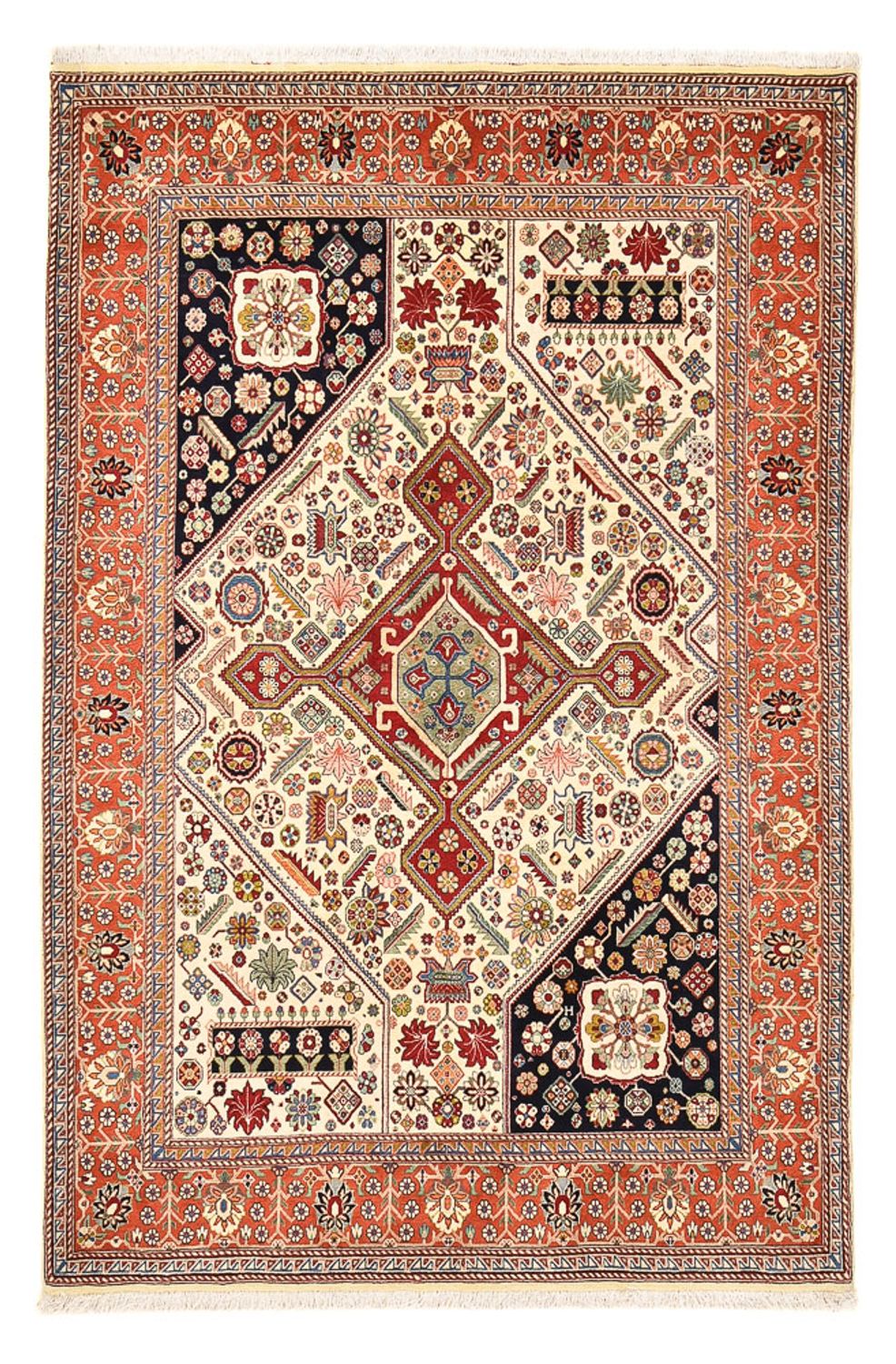 Alfombra Gabbeh - Persa Kashkuli - 216 x 148 cm - multicolor